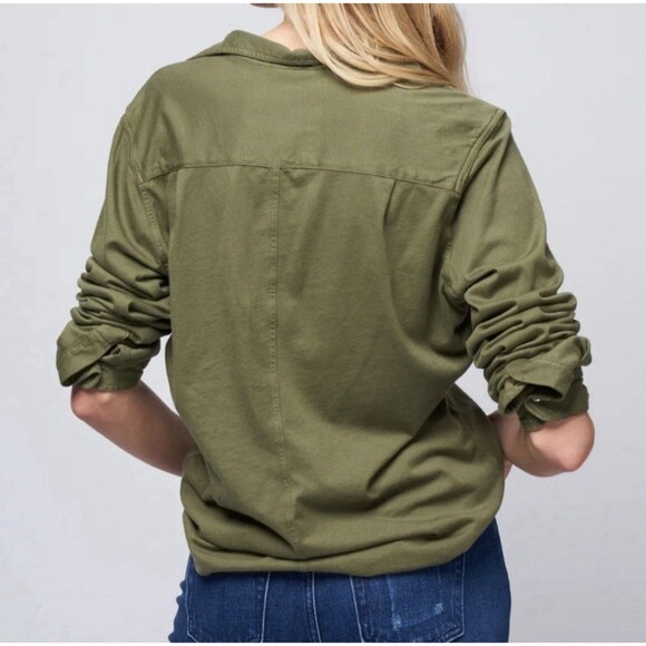 FRANK & EILEEN Olive Green  Barry Lab Button Up Shirt SIZE XS  Soft Cotton - Picture 2 of 10